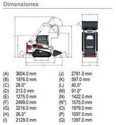 Minicargadora Bobcat T450 - 8