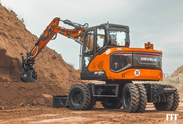 Excavadora de ruedas Develon DX100w - 2