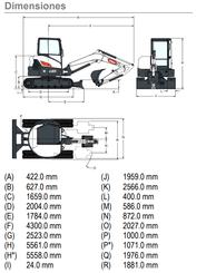 Excavadora Bobcat E55 - 10